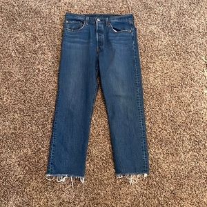 Levi 501 Size 28 Boot Cut Jeans